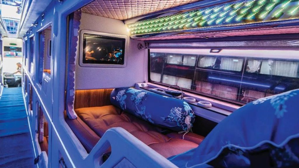 Private Cabin on the Bus to Nghe An Province